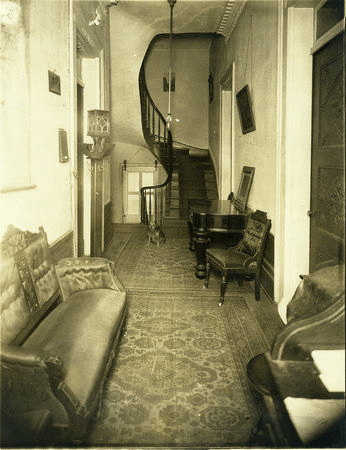 The staircase up to the slaves quarters.