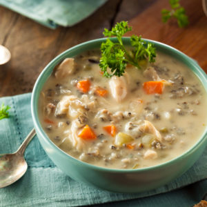 Slowcooker Wild Rice And Chicken Soup