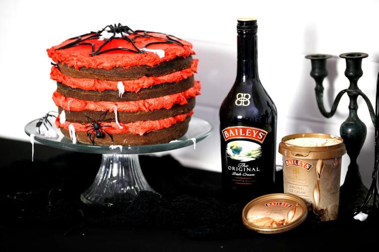 Decadent Baileys' Chocolate Mudcake with Halloween Frosting | Stay At Home Mum