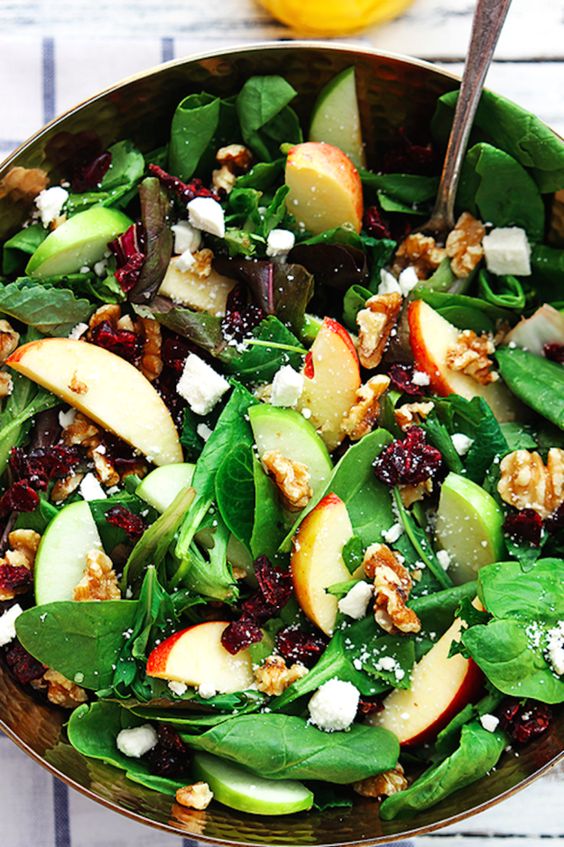 Apple Cranberry Walnut Salad | 50+ Christmas Side Dish Ideas | Stay At Home Mum