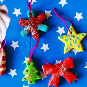 Easy DIY Salt Dough Christmas Tree Decorations