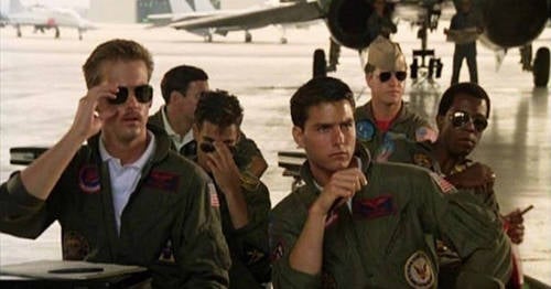 What was the character played by Tom Cruise's call sign in 'Top Gun'?
