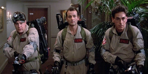 What is the name of the Green Ghost in Ghostbusters?
