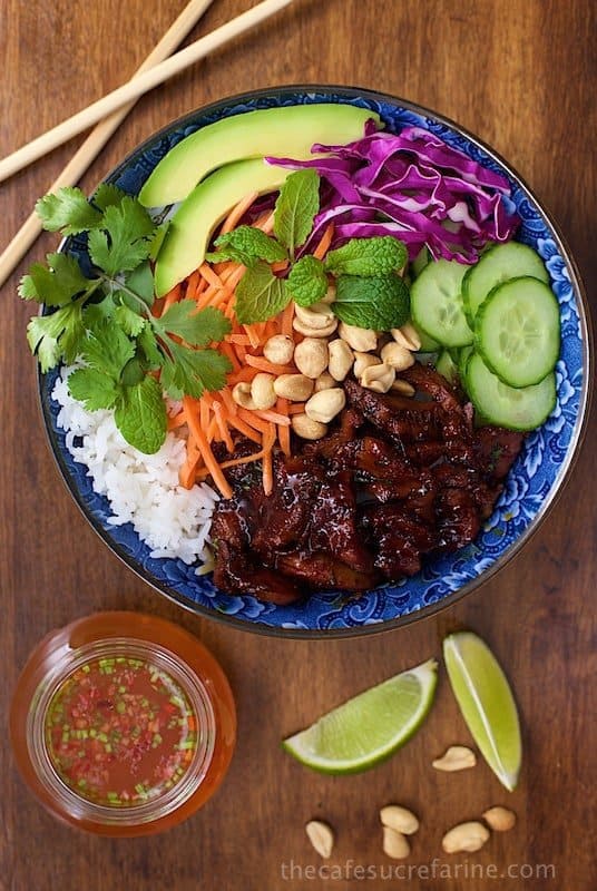 Vietnamese Caramelized Pork Salad Bowls | Stay At Home Mum
