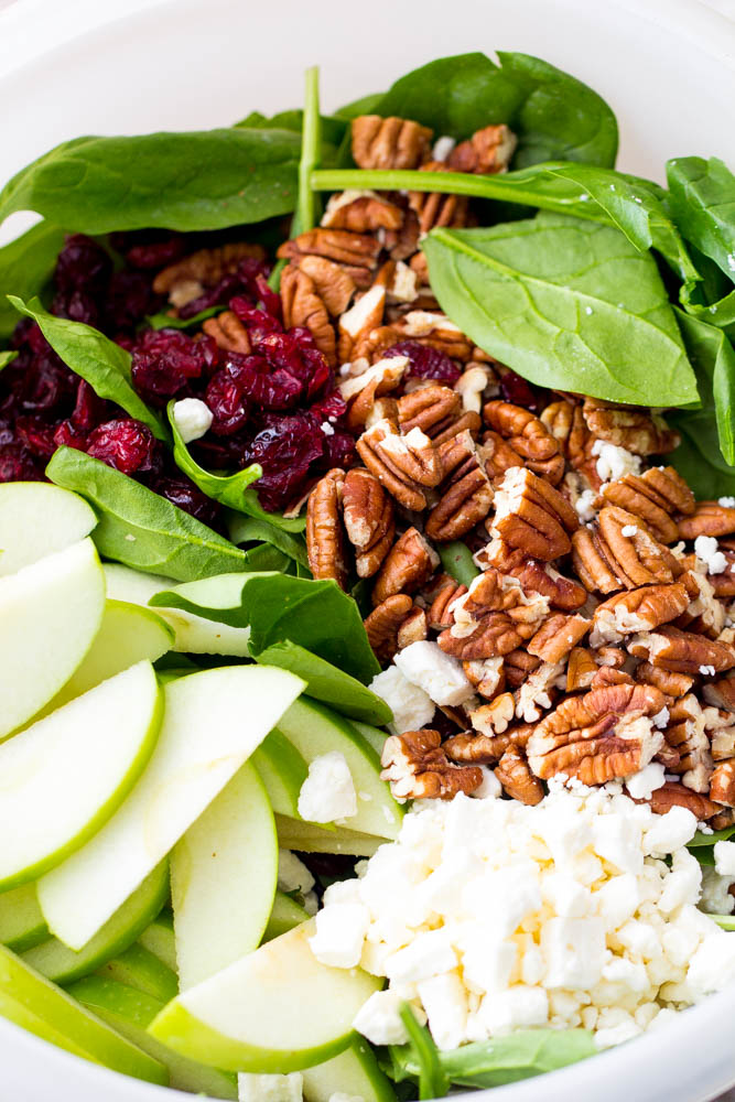 Cranberry Apple Pecan Salad with Creamy Poppyseed Dressing | Stay At Home Mum