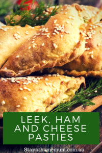 Leek, Ham and Cheese Pasties