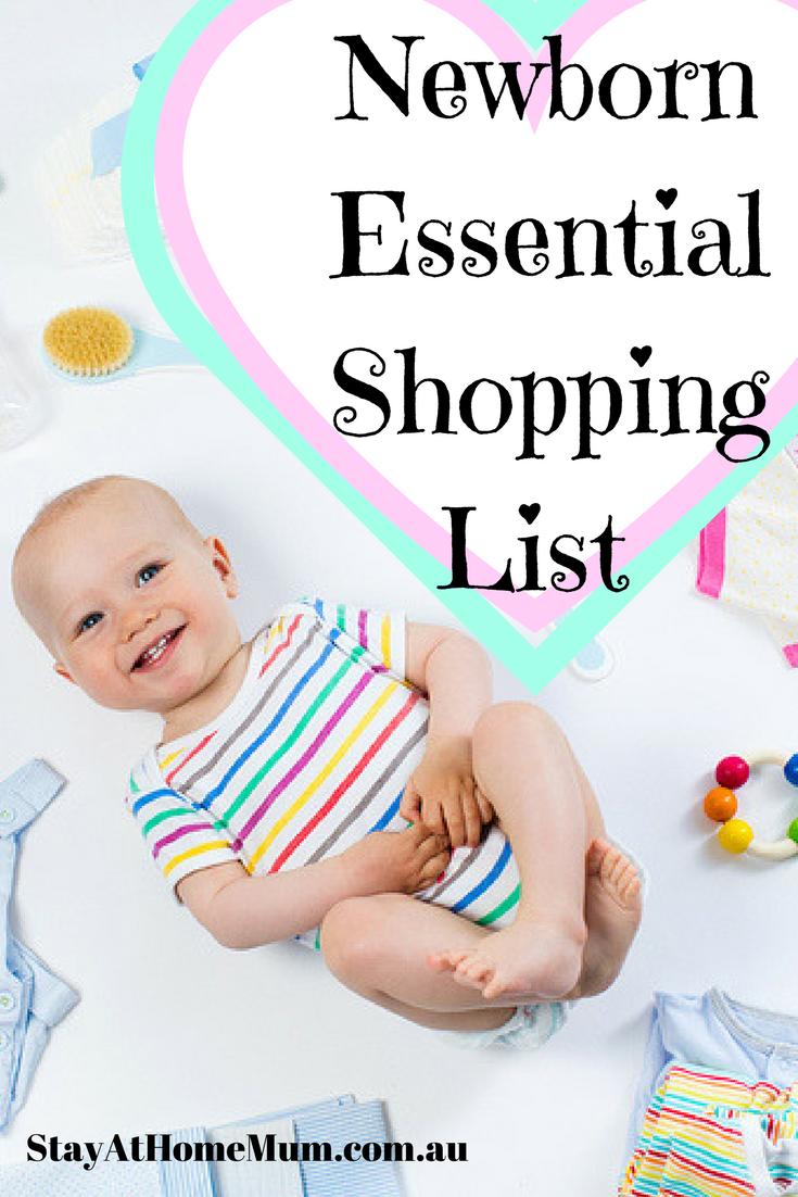 Newborn Essential Shopping List - Stay At Home Mum