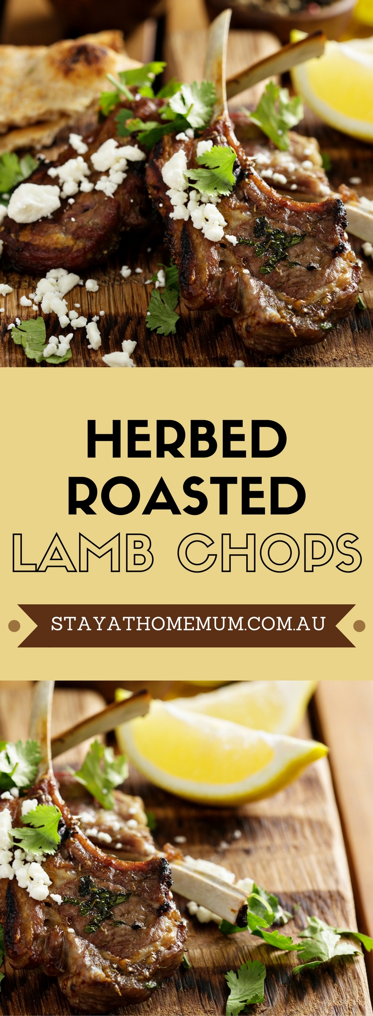 Herbed Roasted Lamb Chops-pin