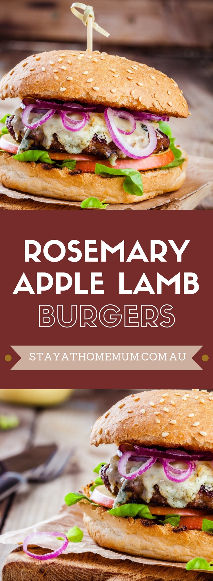 Rosemary Apple Lamb Burgers | Stay At Home Mum