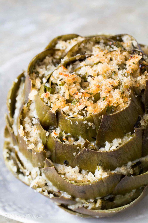 baked stuffed artichokes vertical a 1600 | Stay at Home Mum.com.au