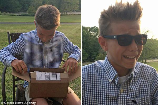 Heartwarming Moment Colour-Blind Boy Sees The World In Colour For the First Time
