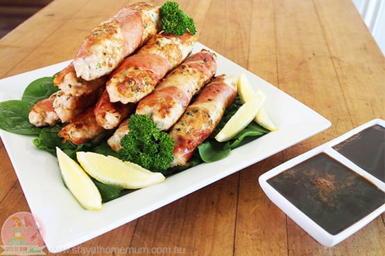 Prosciutto Wrapped Chicken Fingers | Stay at Home Mum