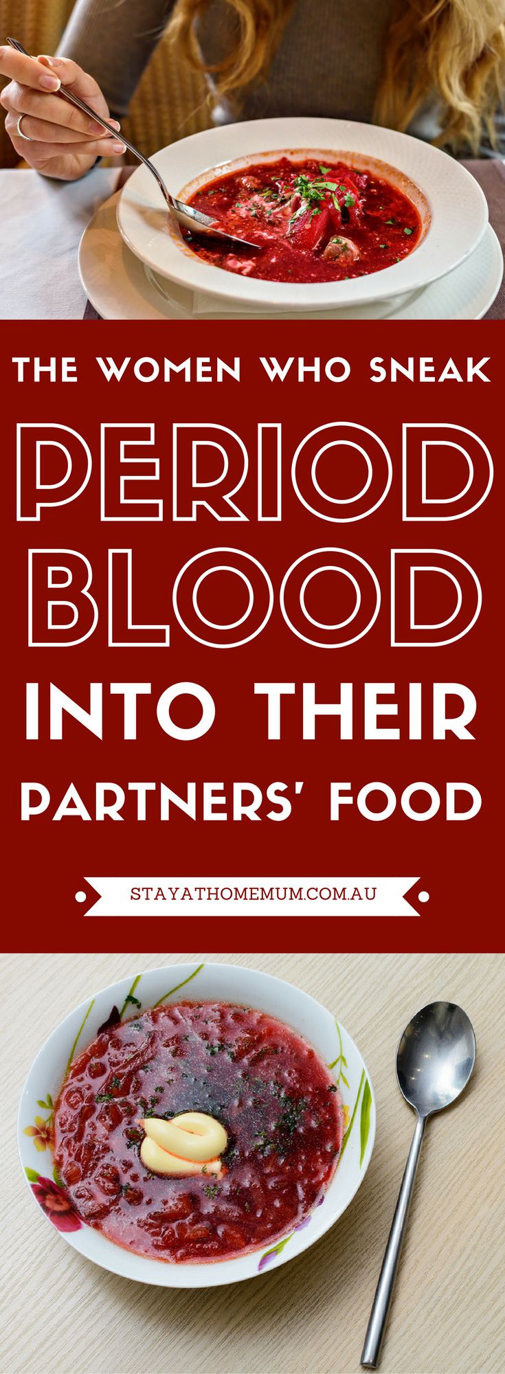 The Women Who Sneak Period Blood Into Their Partners' Food