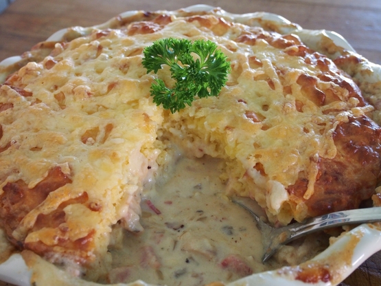 Chicken Casserole with Cheesy Damper Top | Stay At Home Mum