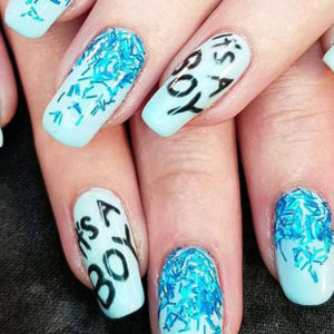 Expectant Mums Are Getting Trendy In Revealing Their Baby’s Gender Through Nail Art
