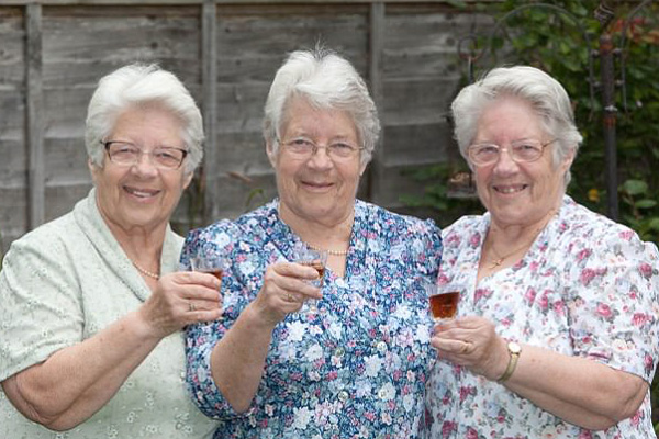 Britain’s Oldest Surviving Triplets Turn 80