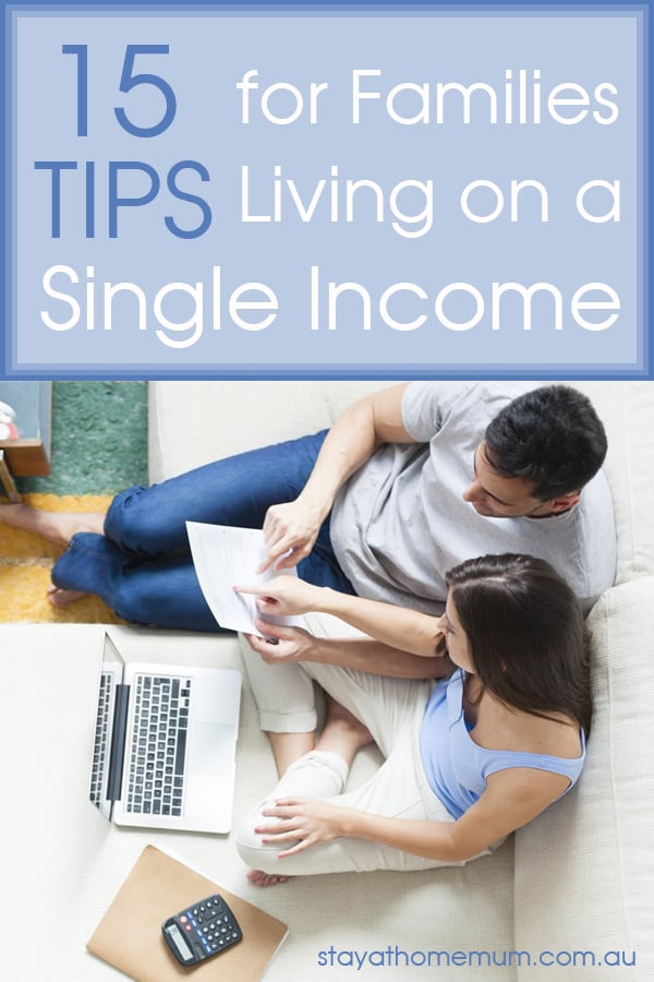 Tips For Families Living on a single income | Stay at Home Mum