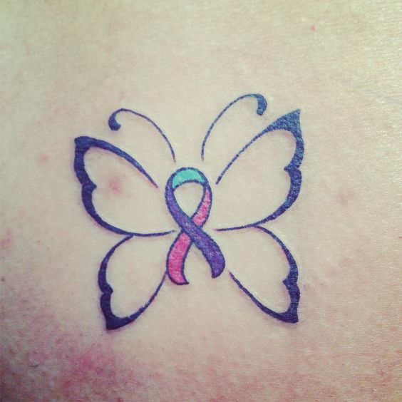85 Beautiful Cancer Ribbon Tattoos And Their Meaning - AuthorityTattoo