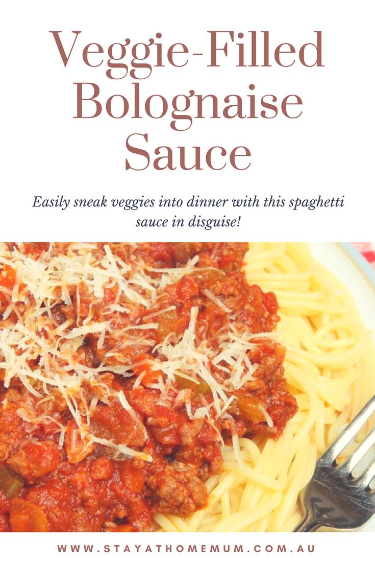 veggie filled bolognaise sauce | Stay at Home Mum
