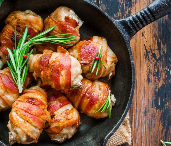 Bacon Wrapped Chicken drumstick | Stay at Home Mum.com.au