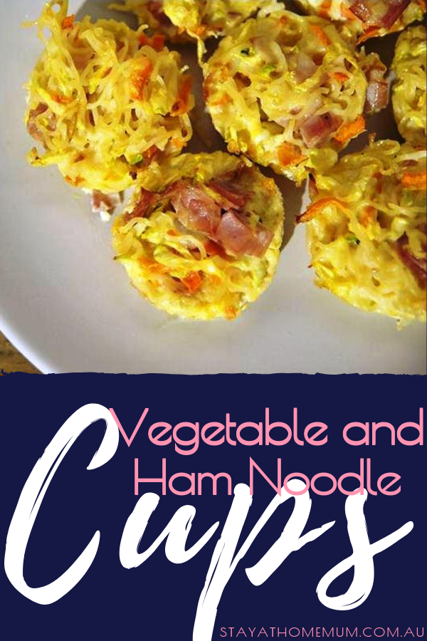 Vegetable and Ham Noodle Cups