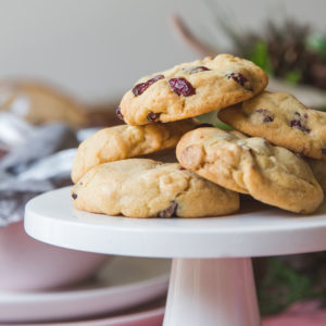 White Chocolate and Cranberry Biscuits
