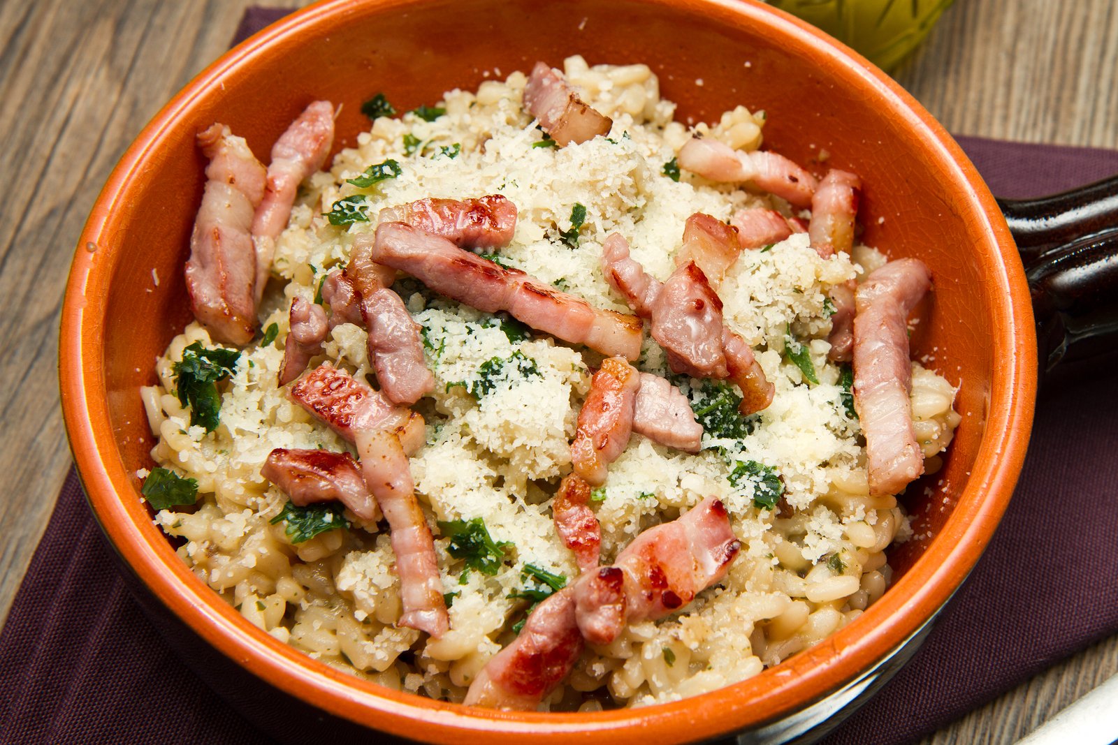 Slow Cooker Bacon Risotto