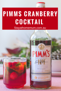 Pimms Cranberry Cocktail