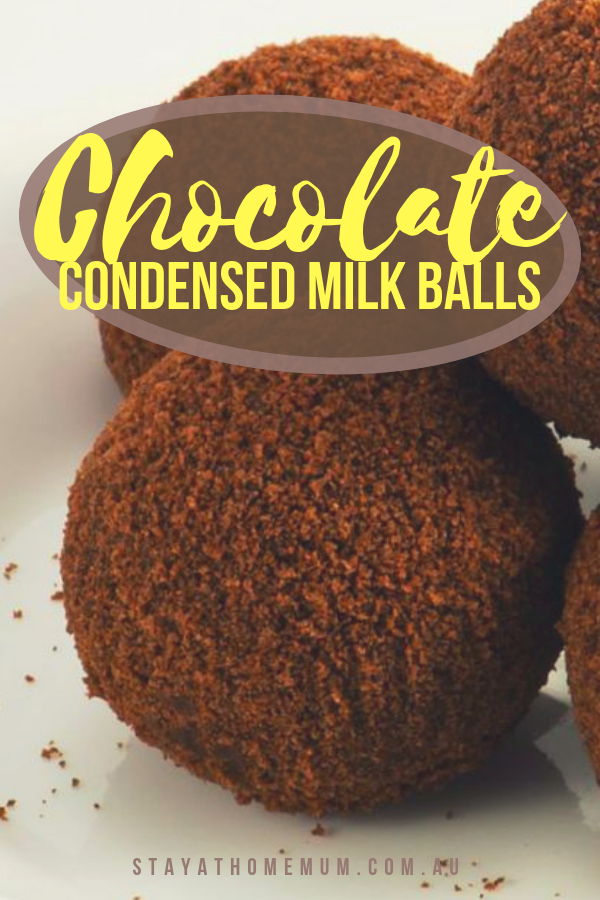 Easy and Quick Chocolate Condensed Milk Balls – 24 Servings! Pinnable