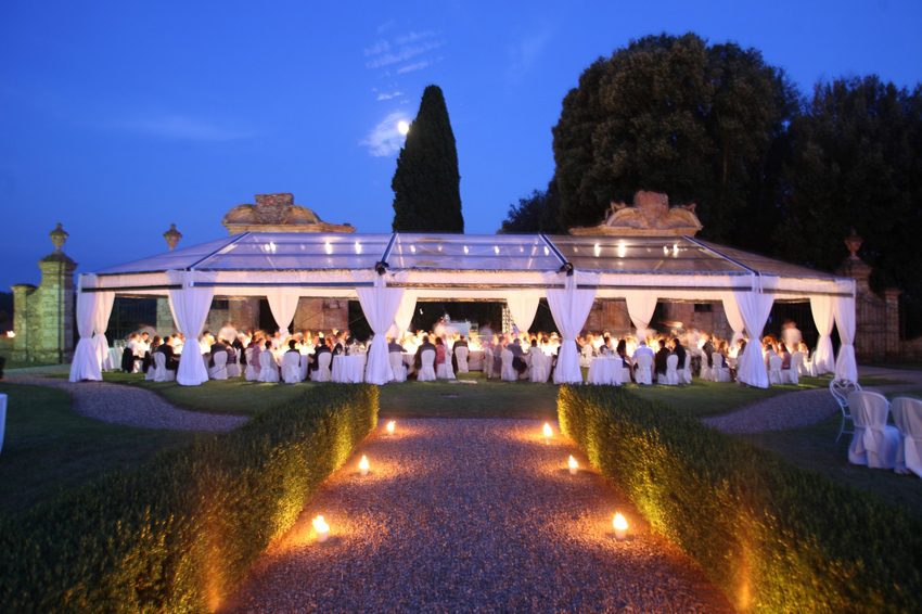 Royal Marquee Hire Nightime Wedding Large | Stay at Home Mum.com.au