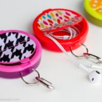 earphone holder from mint container 2 | Stay at Home Mum.com.au