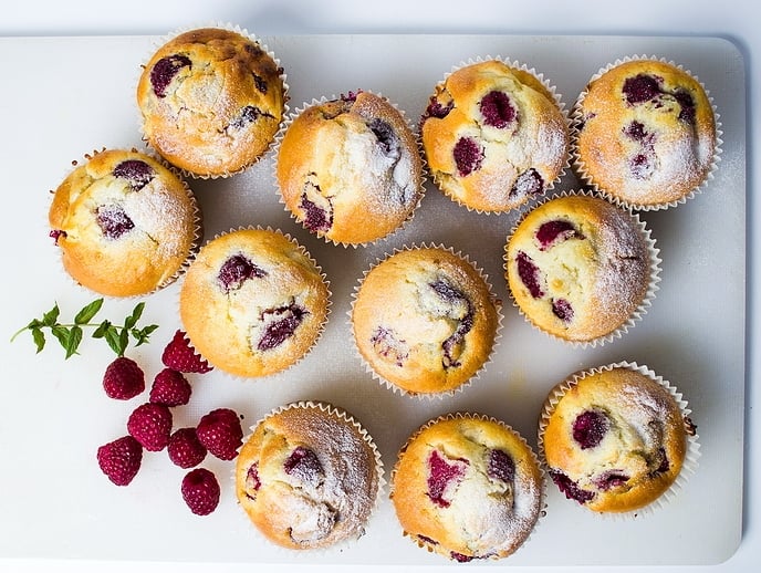 Raspberry Muffins – Gluten Free and Dairy Free!