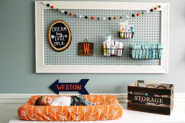 20 Pretty and Practical Nappy Change Station Ideas