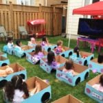 outside birthday party ideas for toddlers unique leahs drive in movie birthday party its daylight so a projector of outside birthday party ideas for toddlers | Stay at Home Mum.com.au