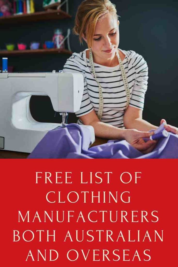 Free List of clothing manufacturers | Stay at Home Mum