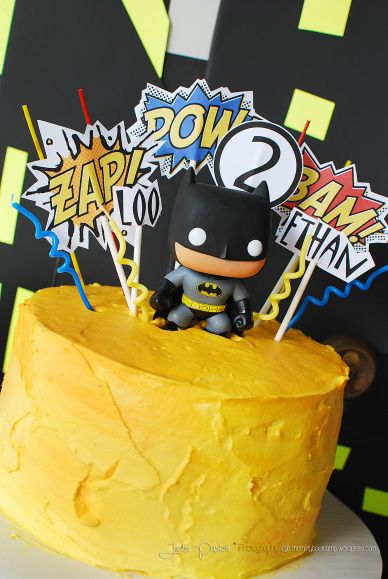 15 Simple Kids Birthday Cakes You Can Make At Home - Diy Batman Cake Ideas