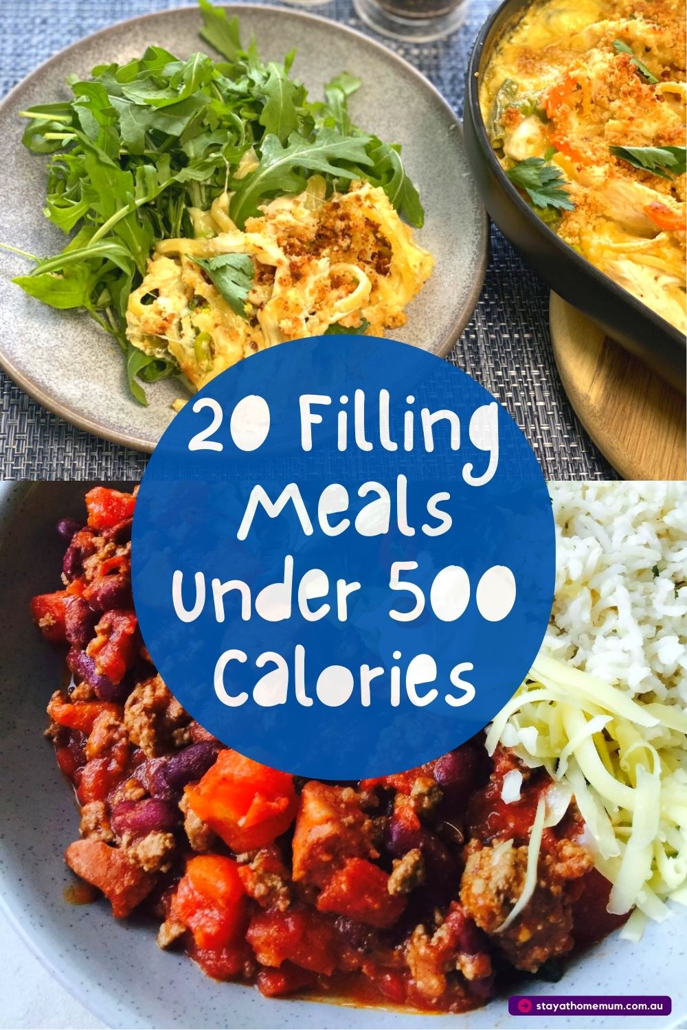 20 Filling Meals Under 500 Calories Pinnable