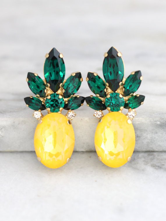 Pineapple Earrings | Stay At Home Mum