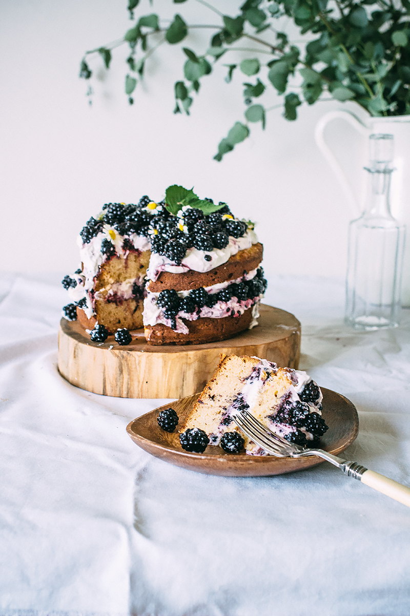 hazelnut blackberry cake with mascarpone cream3 | Stay at Home Mum.com.au