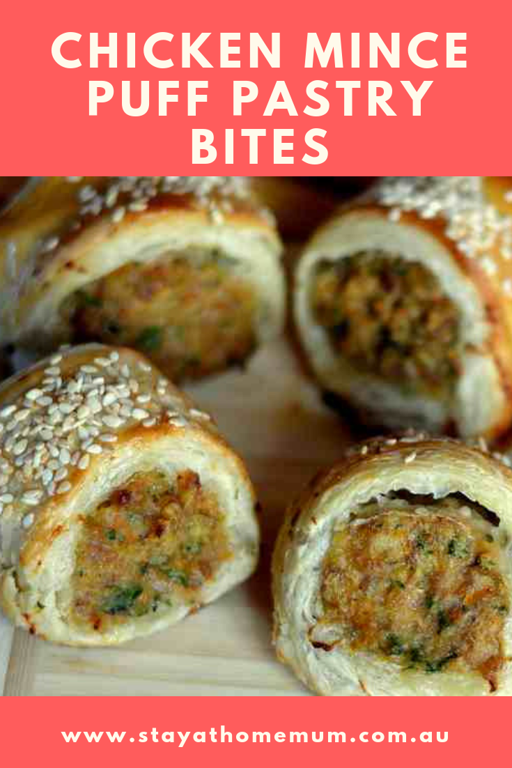Chicken Mince Puff Pastry Bites | Stay at Home Mum