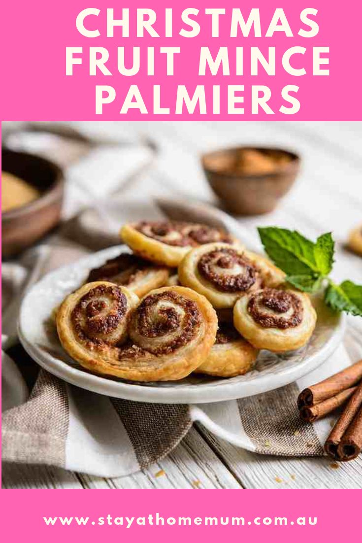 Christmas Fruit Mince Palmiers | Stay at Home Mum