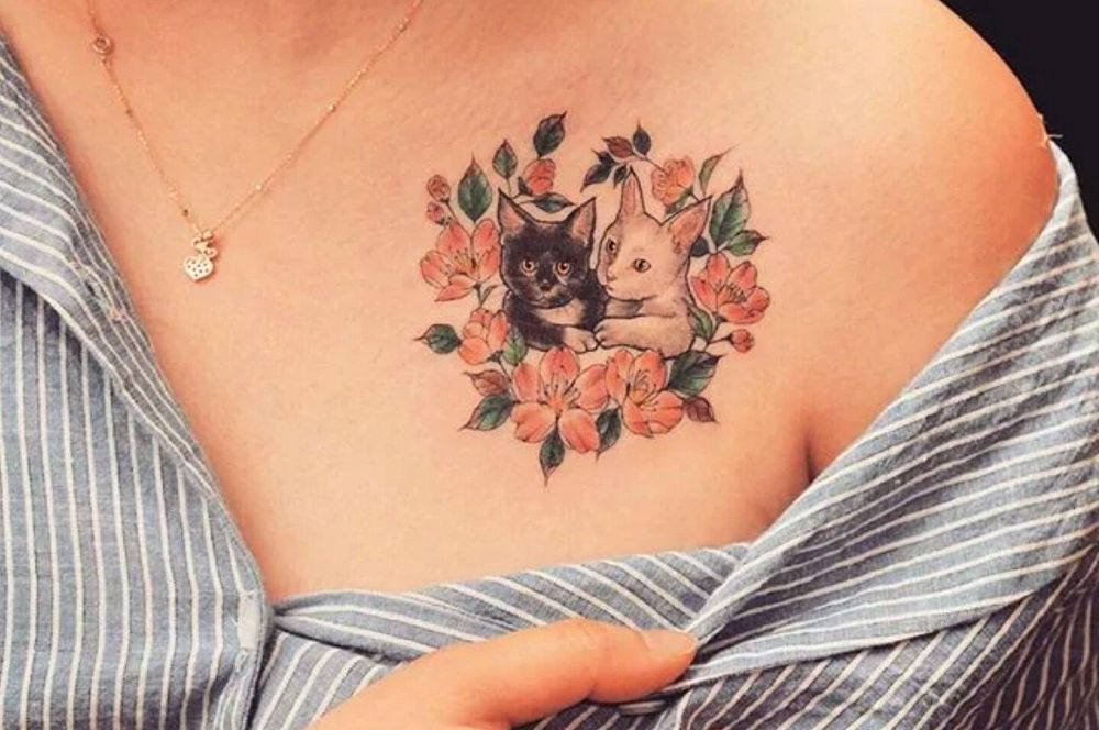 33 Mesmerising Cat Tattoos So Your Little Friend Can Live Forever