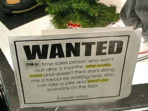 help wanted sign signs that make unemployment more appealing clipart | Stay at Home Mum.com.au