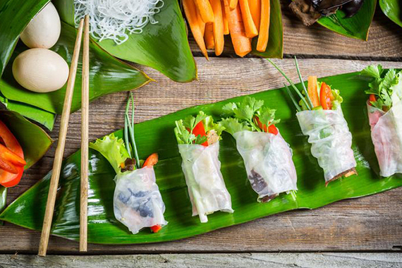 chicken rice paper rolls | Stay at Home Mum.com.au