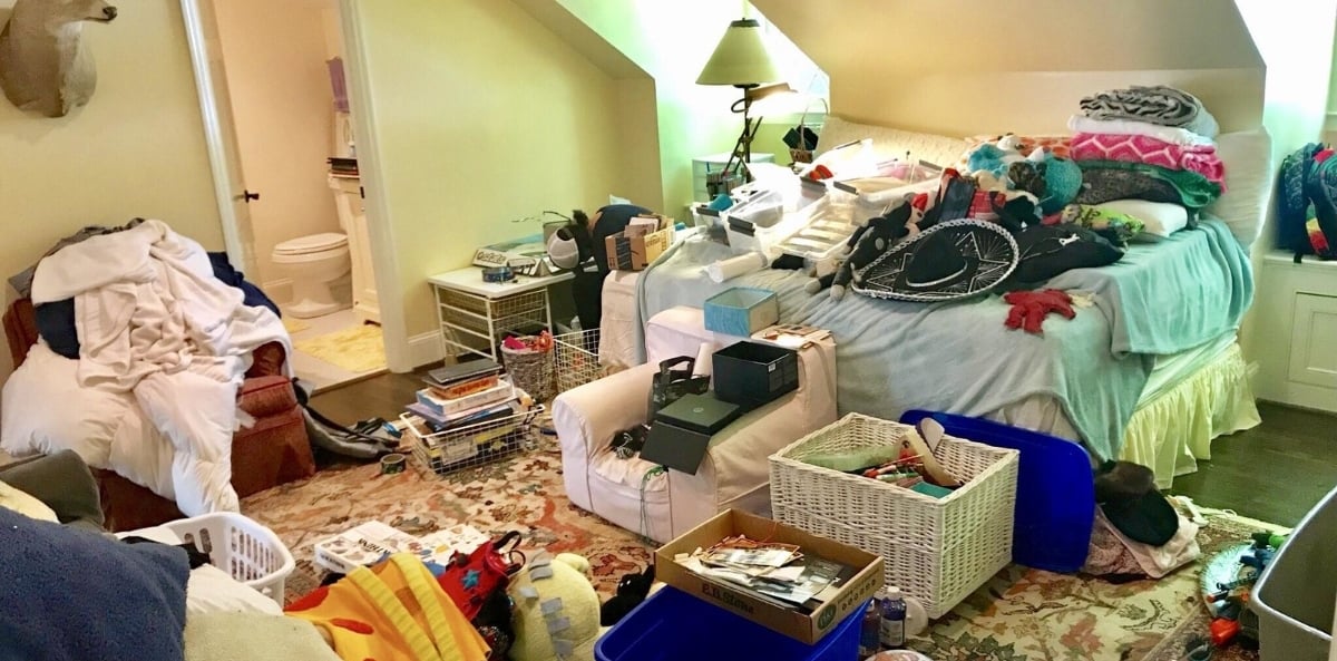 20 Photos of Messy Rooms Before and After Cleaning