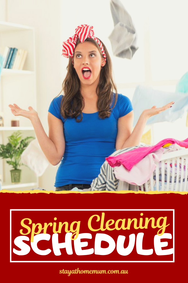 Spring Cleaning Schedule 1 | Stay at Home Mum.com.au