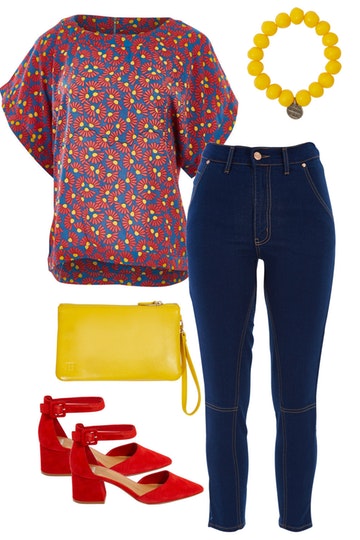 ditsy daisies with that bird label tee and mollini heel | Stay at Home Mum.com.au