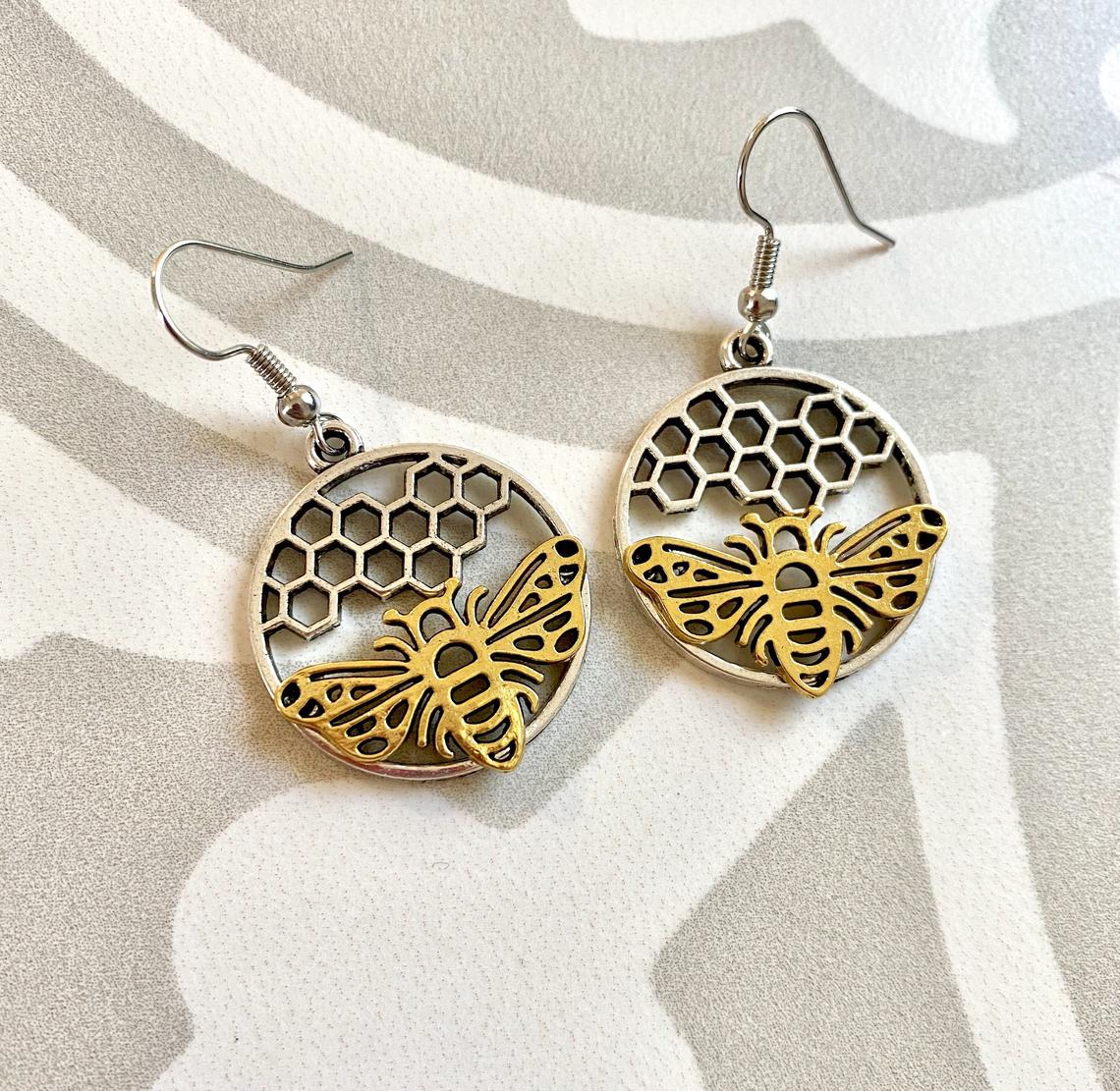 Honeycomb Earrings | Stay At Home Mum