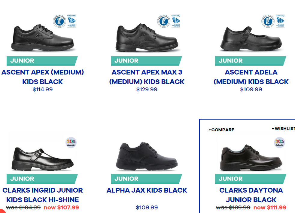 The Athlete's Foot has a good range of school shoes | Stay at Home Mum