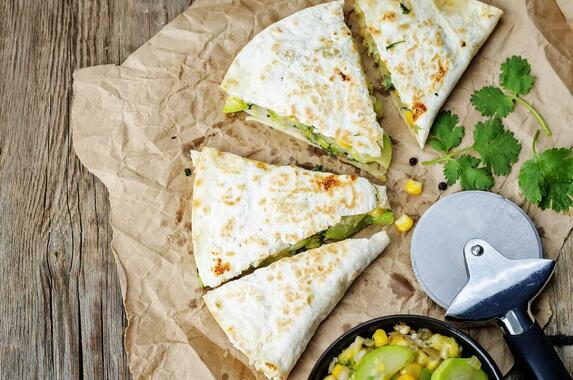 Broccoli and Garlic Quesadillas | Stay at Home Mum